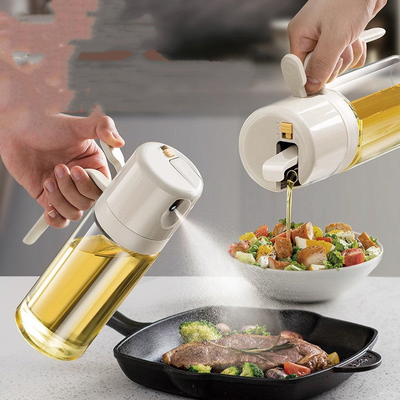 2 In 1 Oil Sprayer Bottle BBQ Cooking Oil