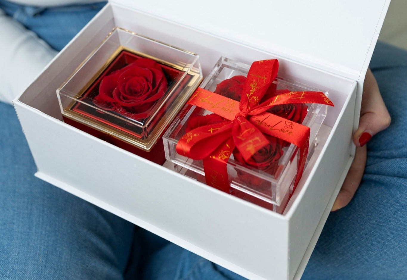 Timeless Rose And Necklace Box