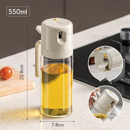 2 In 1 Oil Sprayer Bottle BBQ Cooking Oil