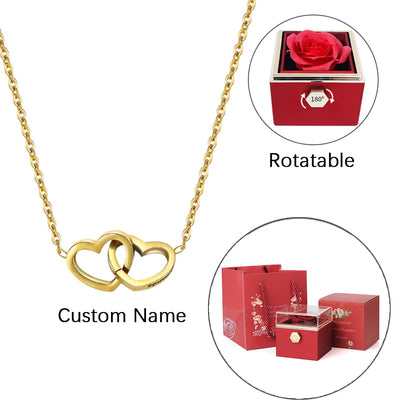 Timeless Rose And Necklace Box